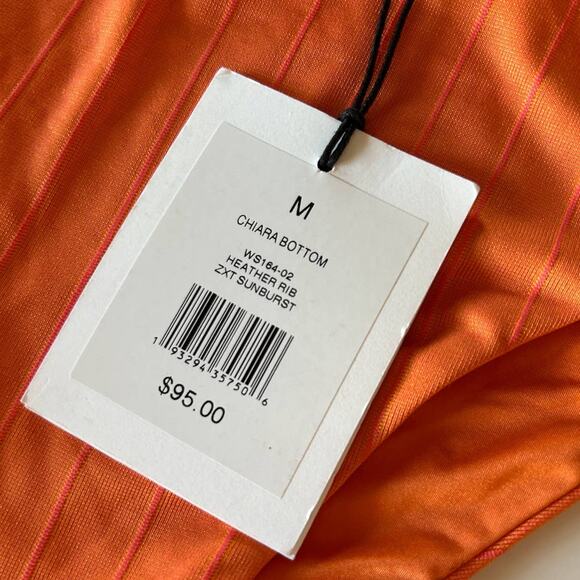 onia Chiara Bikini Bottom in Sunburst NWT Size Medium Orange - Picture 8 of 10